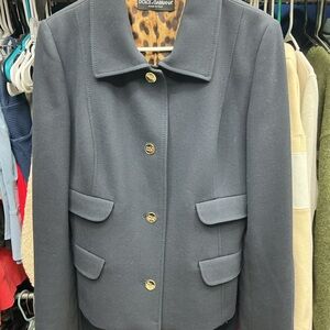 Dolce & Gabbana Women's Navy Blazer style information in picture